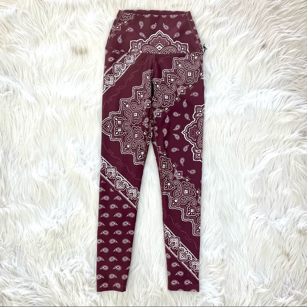 Legging Burgundy Bandana 7/8